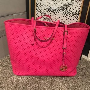 Michael Kors hot pink tote
